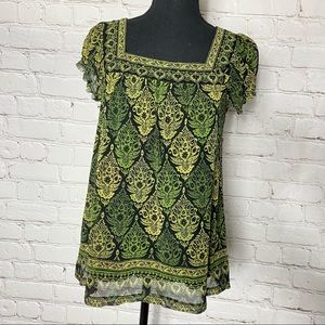 Apt 9 Cap sleeve Boho Top